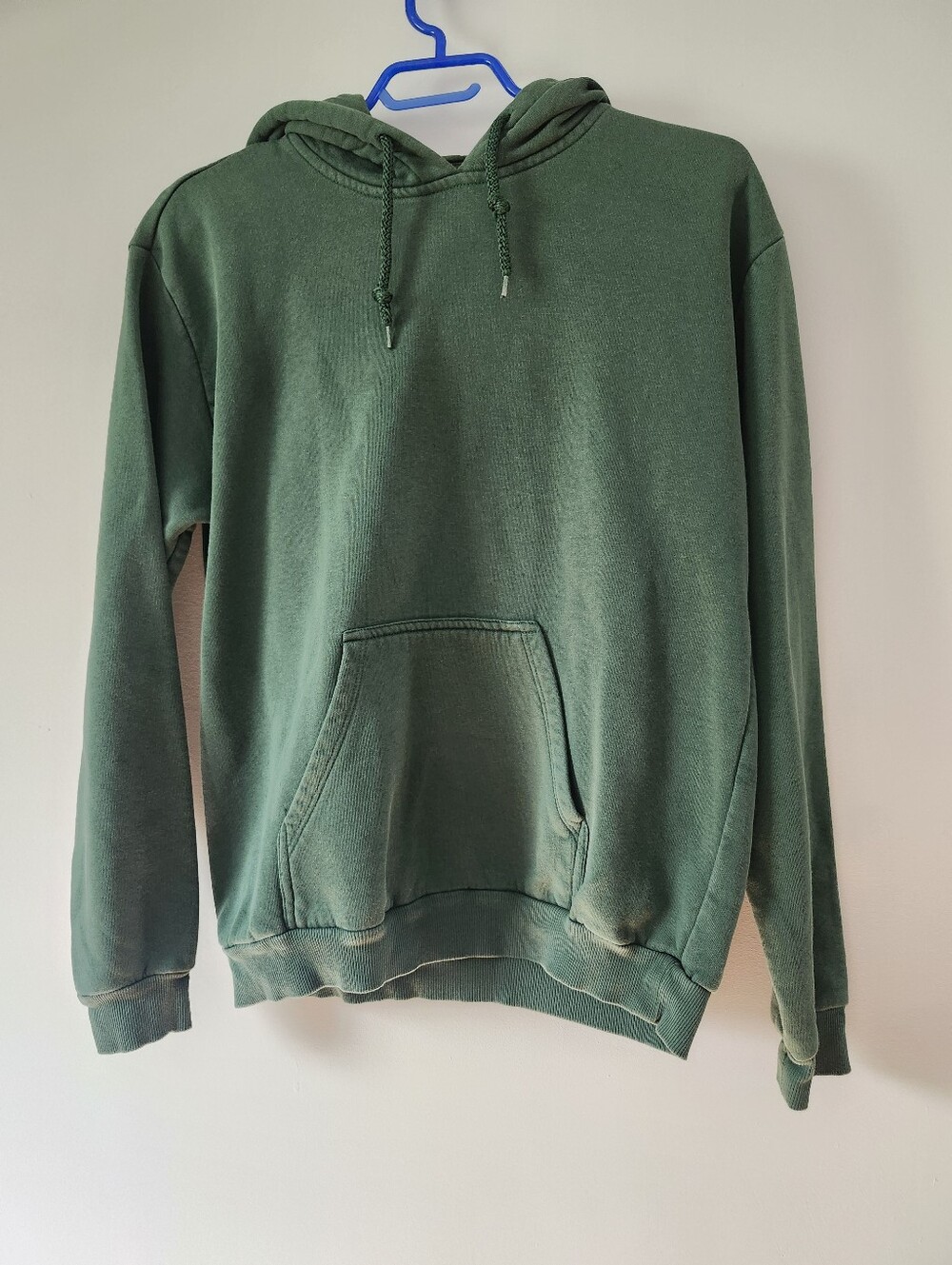 Topshop Green Hoodie, Size 6/Medium, Pullover Sweatshirt Pouch